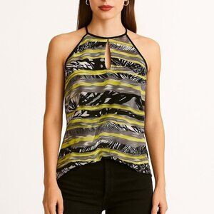 Parker Jezebel Silk Cami Halter Style Tank Top NWT